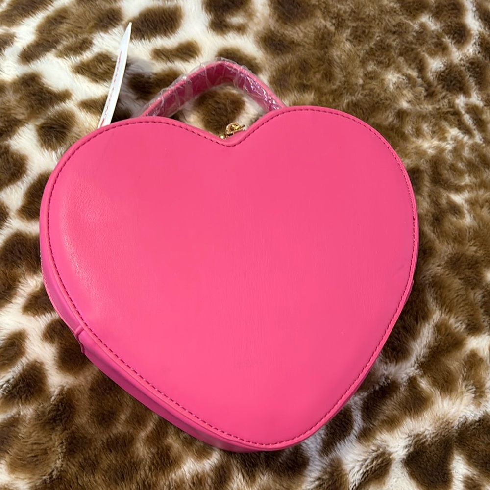 Hot pink brand new heart bag